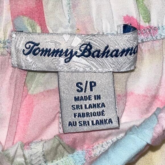 Tommy Bahama Pink Rose Mist Floral Pajama Sleep Shorts Size Small - Picture 3 of 14